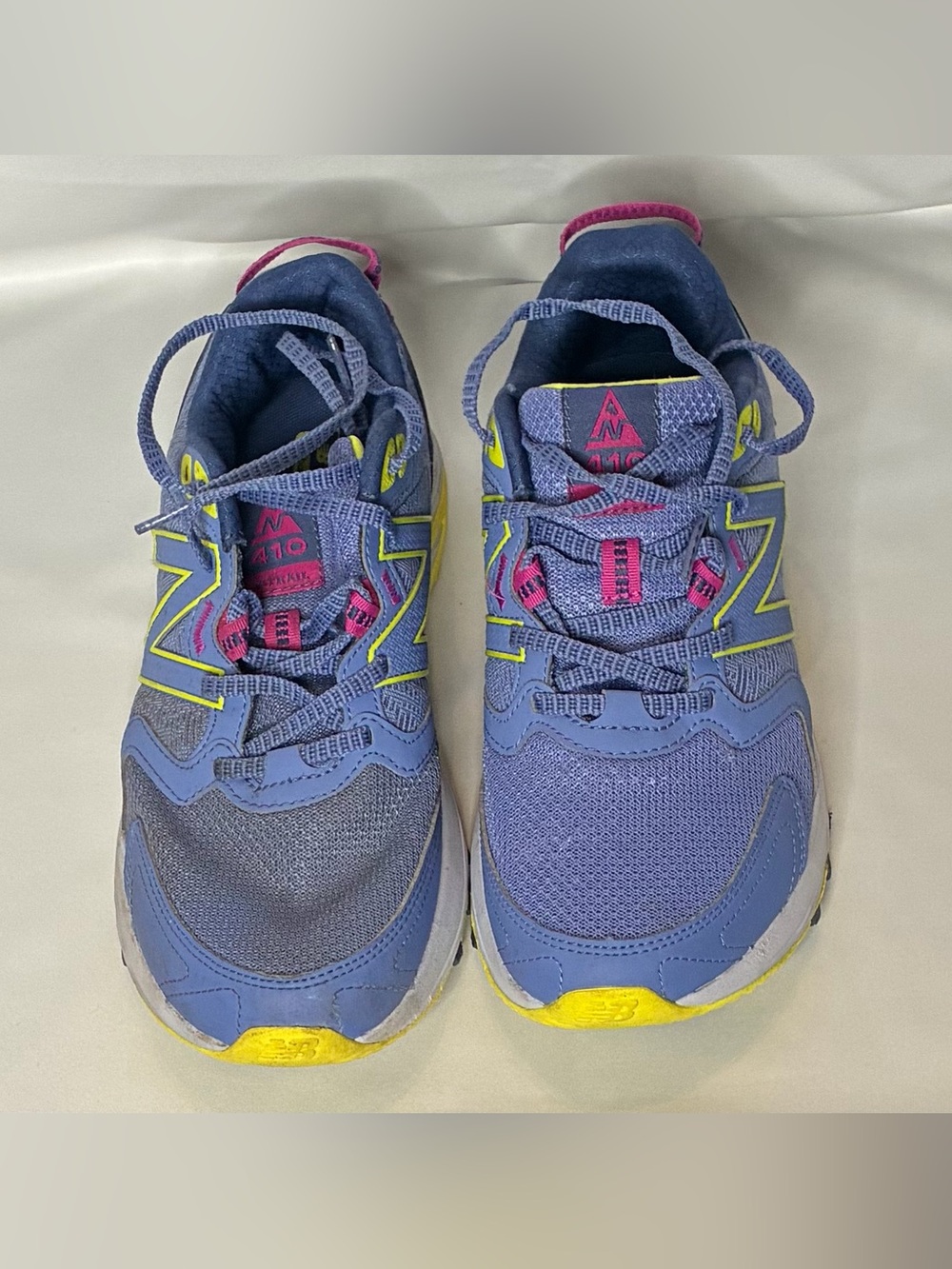 Women’s New Balance Purple and Yellow Lace-Up Sneakers